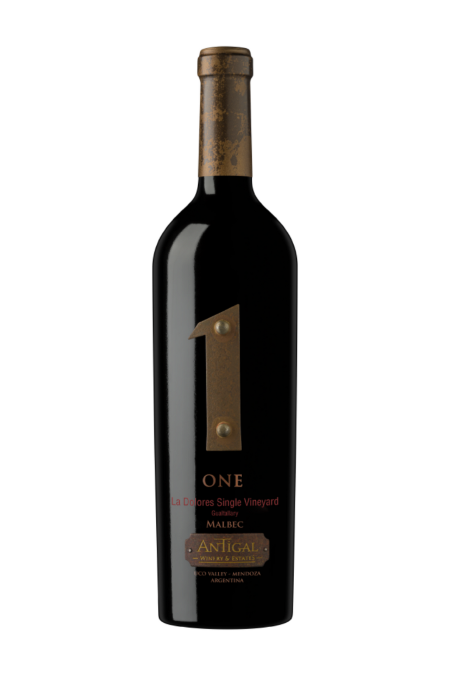 Malbec ONE LA DOLORES VINEYARD - Producer : Antigal from Uco Valley; Mendoza, Argentina