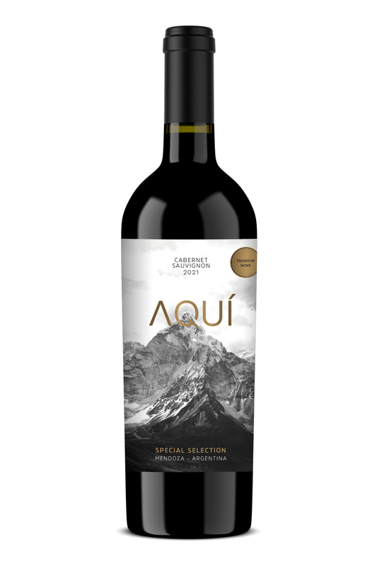 AQUI CABERNET SAUVIGNON - Producer : Antigal from Mendoza, Argentina